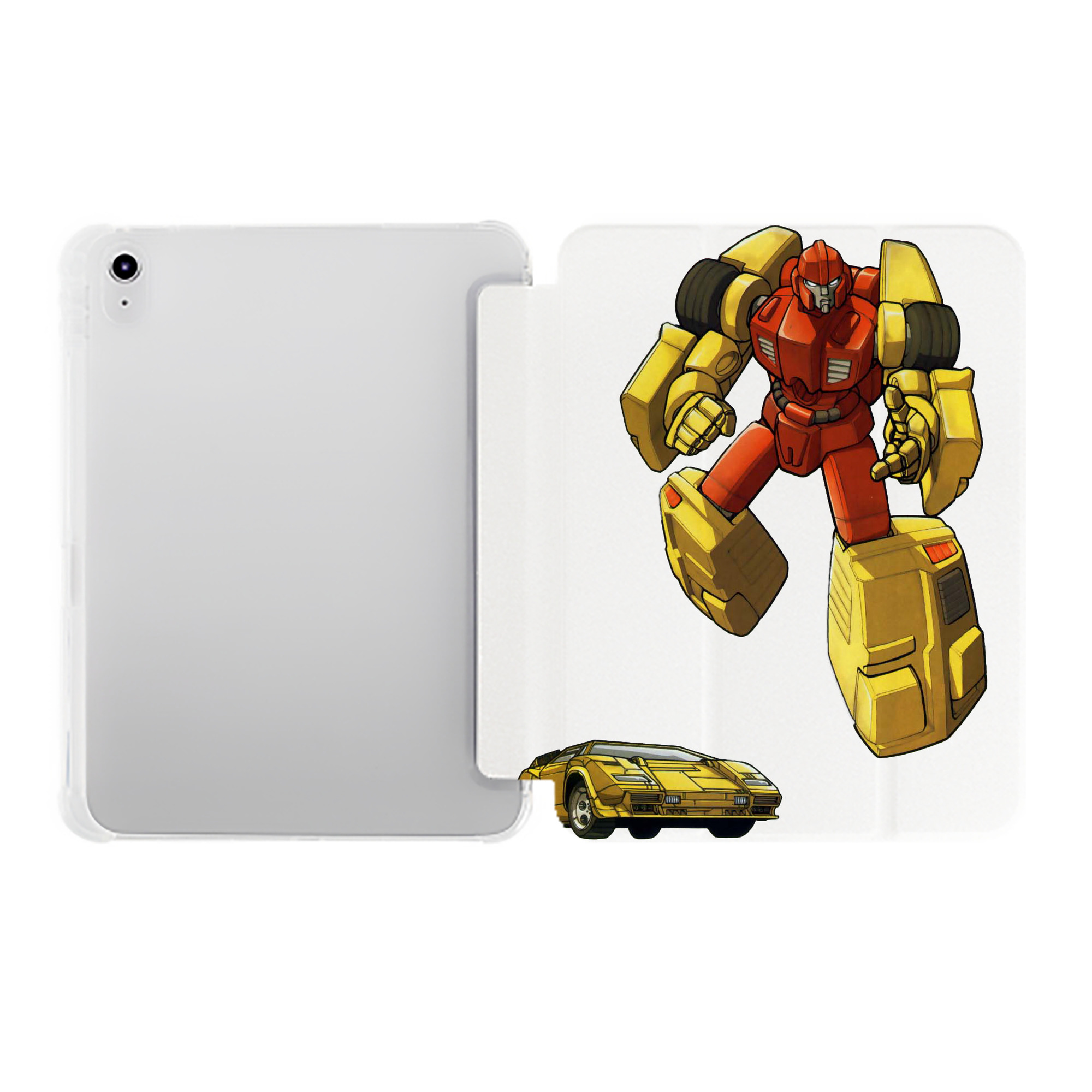 （画像用）  IPad ケース ペン収納付き 三つ折りスタンド PUレザー×シリコン 対応機種9.5/10.5/10.9インチ